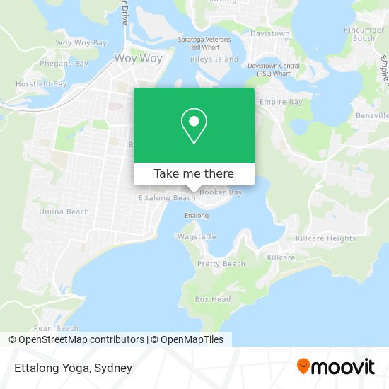 Mapa Ettalong Yoga