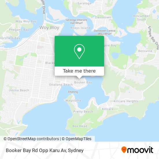 Booker Bay Rd Opp Karu Av map