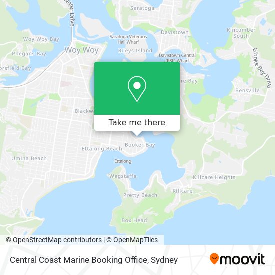 Central Coast Marine Booking Office map