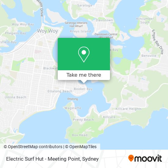 Mapa Electric Surf Hut - Meeting Point