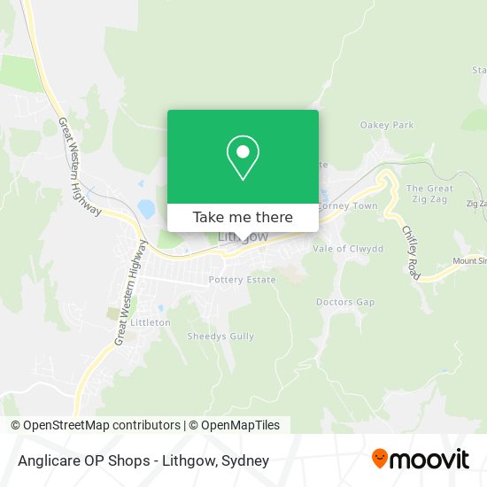 Anglicare OP Shops - Lithgow map