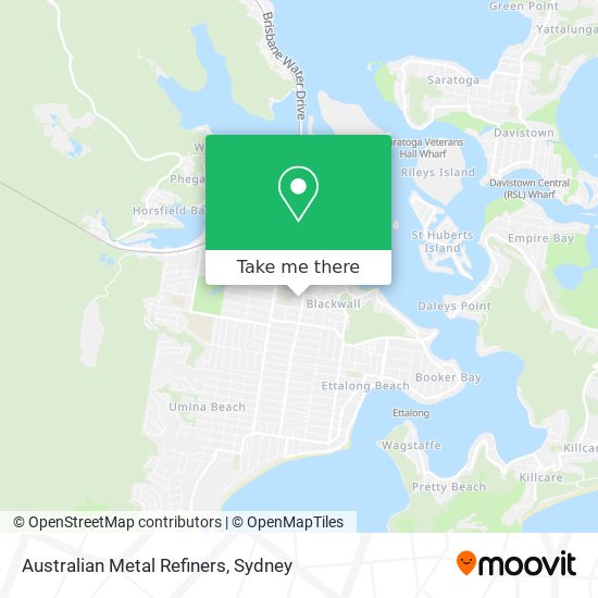 Australian Metal Refiners map