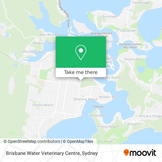 Mapa Brisbane Water Veterinary Centre