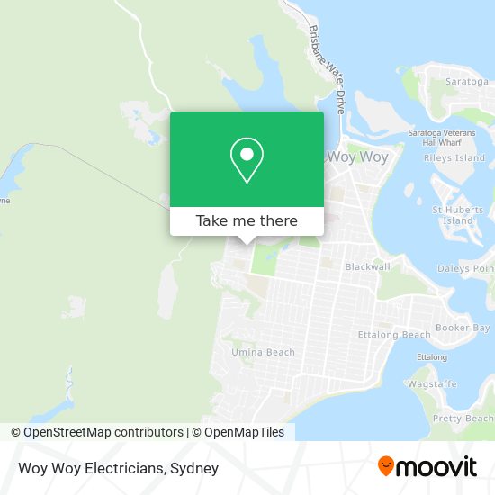 Woy Woy Electricians map