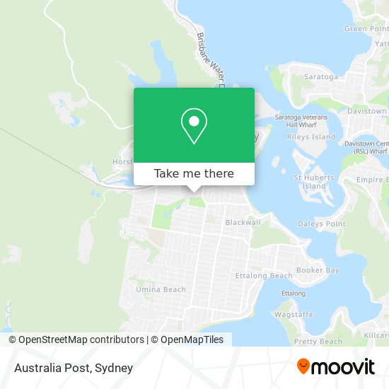 Australia Post map