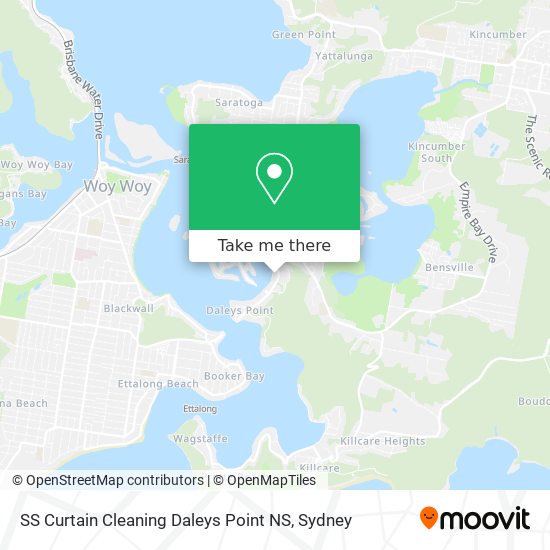 SS Curtain Cleaning Daleys Point NS map