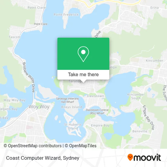 Mapa Coast Computer Wizard