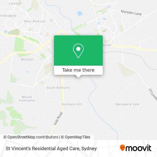 St Vincent's Residential Aged Care map