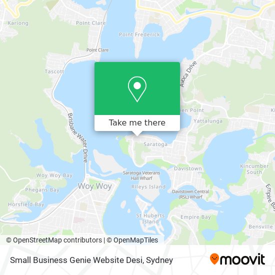 Mapa Small Business Genie Website Desi
