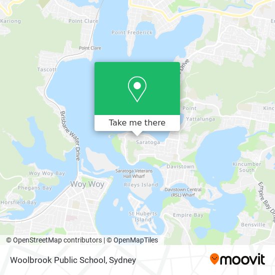 Mapa Woolbrook Public School