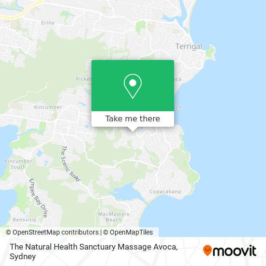 The Natural Health Sanctuary Massage Avoca map