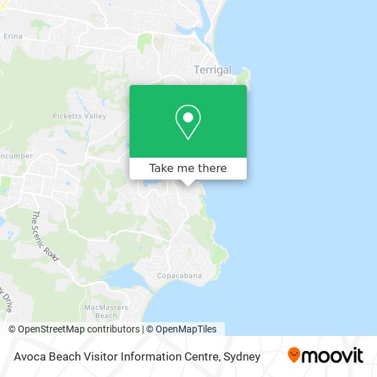 Avoca Beach Visitor Information Centre map