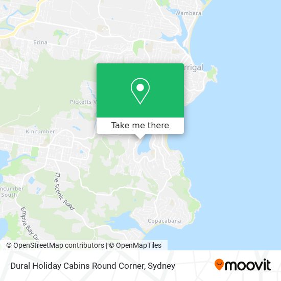 Dural Holiday Cabins Round Corner map