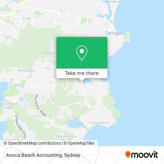 Avoca Beach Accounting map