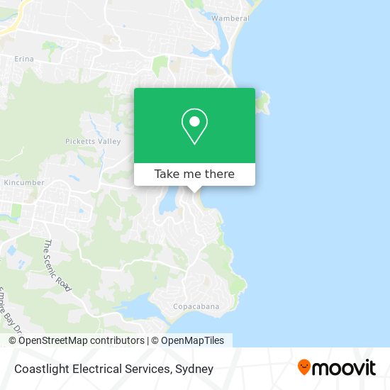 Coastlight Electrical Services map