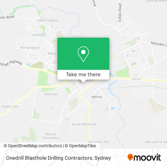 Onedrill Blasthole Drilling Contractors map