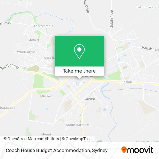 Coach House Budget Accommodation map