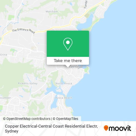Mapa Copper Electrical-Central Coast Residential Electr
