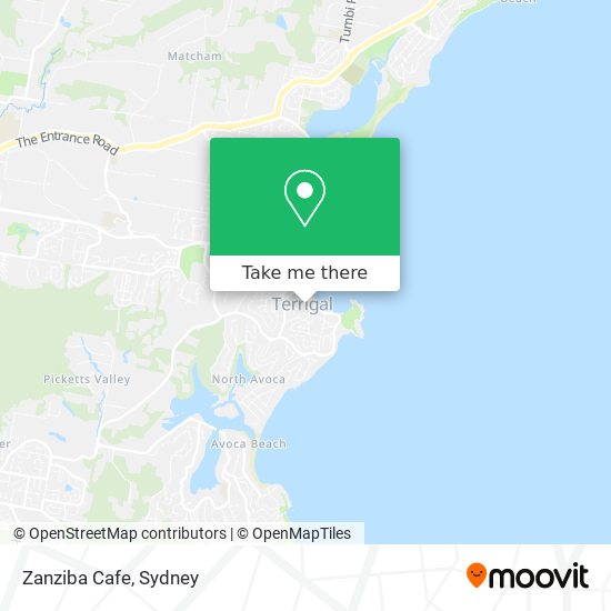 Zanziba Cafe map
