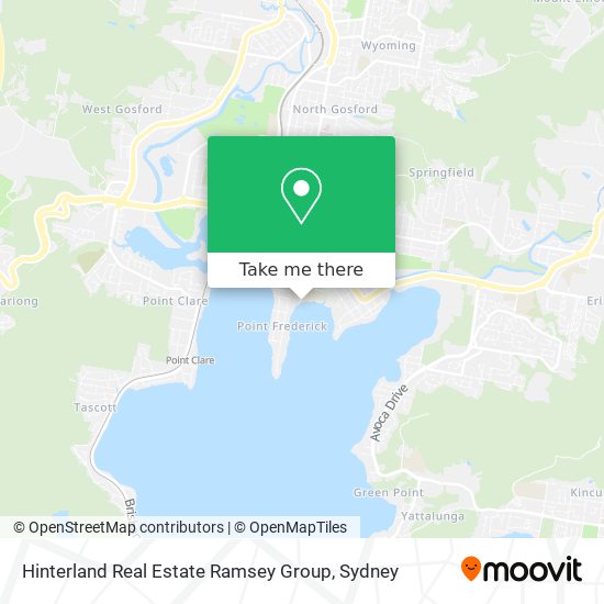 Mapa Hinterland Real Estate Ramsey Group