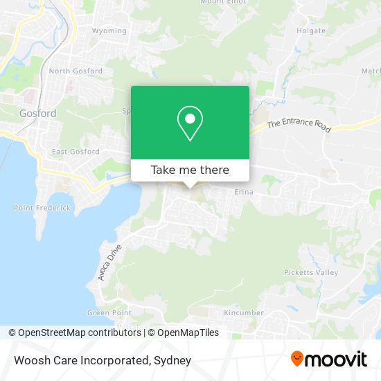 Mapa Woosh Care Incorporated