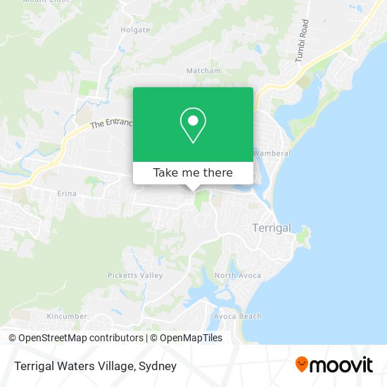 Mapa Terrigal Waters Village