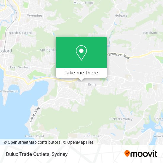 Dulux Trade Outlets map