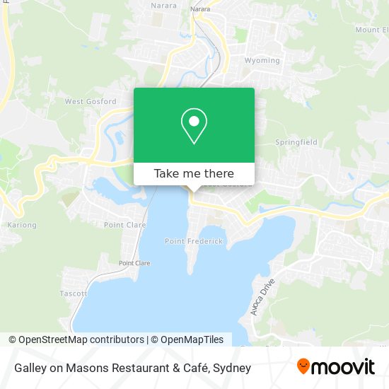 Galley on Masons Restaurant & Café map