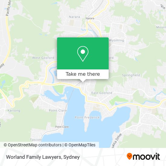 Worland Family Lawyers map