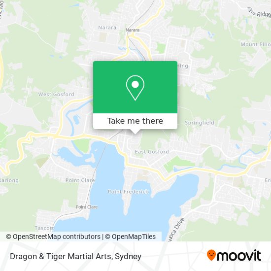 Dragon & Tiger Martial Arts map