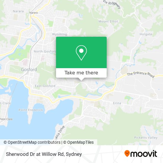 Sherwood Dr at Willow Rd map