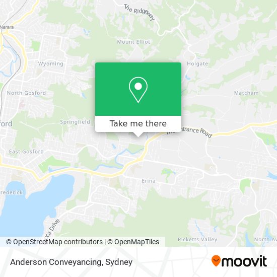 Anderson Conveyancing map