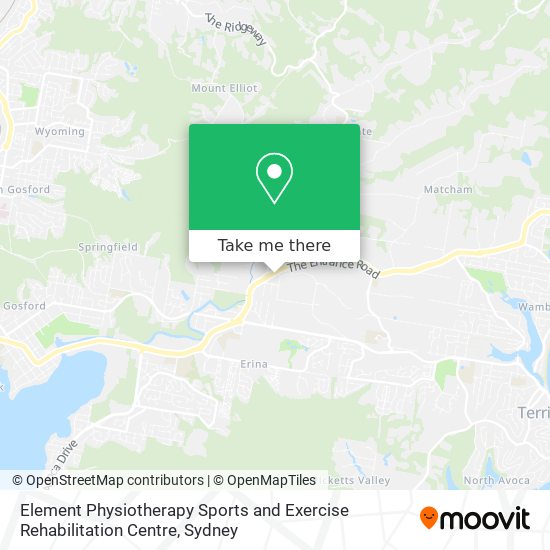 Element Physiotherapy Sports and Exercise Rehabilitation Centre map