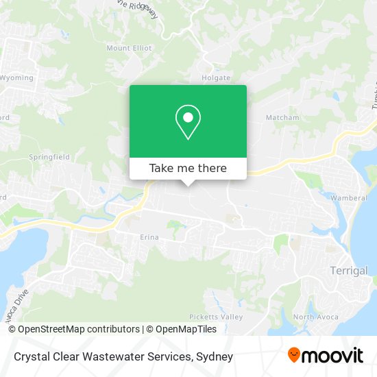 Mapa Crystal Clear Wastewater Services