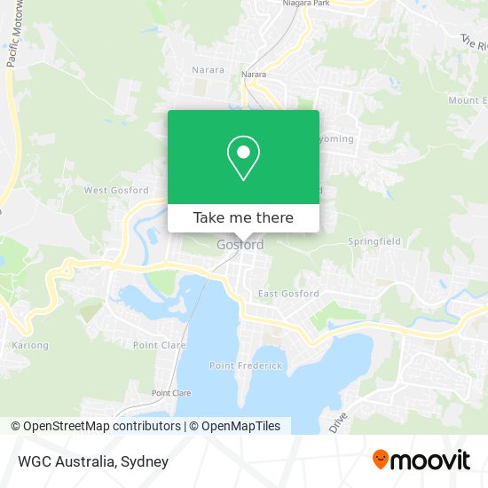 WGC Australia map