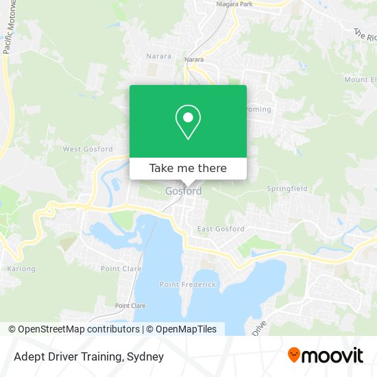 Adept Driver Training map