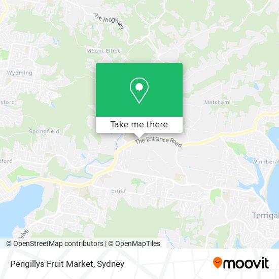 Mapa Pengillys Fruit Market