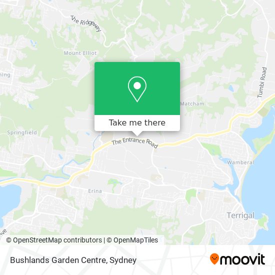 Bushlands Garden Centre map