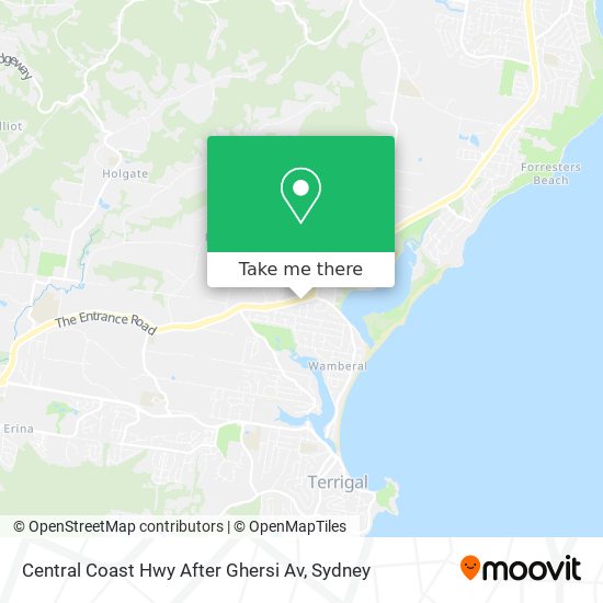 Central Coast Hwy After Ghersi Av map