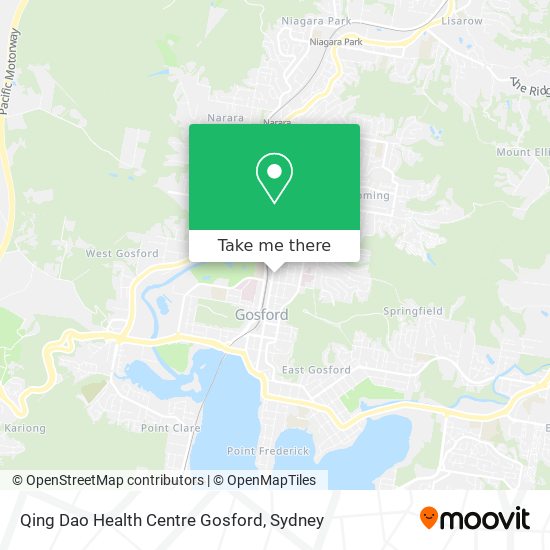 Qing Dao Health Centre Gosford map