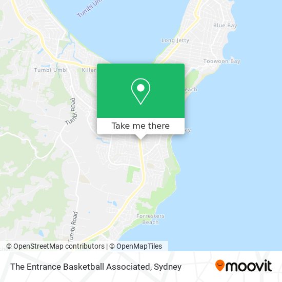 The Entrance Basketball Associated map