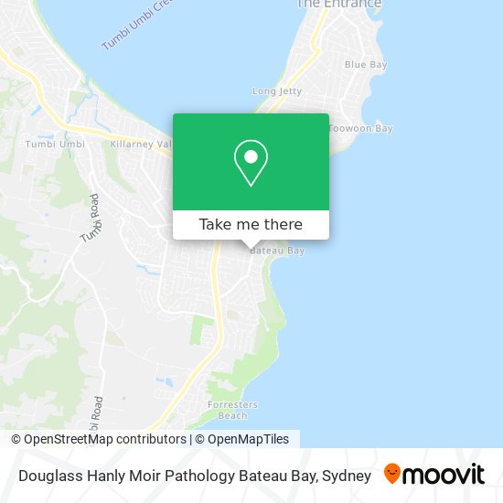 Douglass Hanly Moir Pathology Bateau Bay map