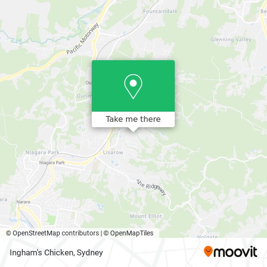 Ingham's Chicken map