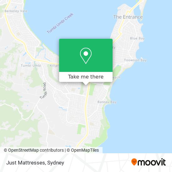 Just Mattresses map