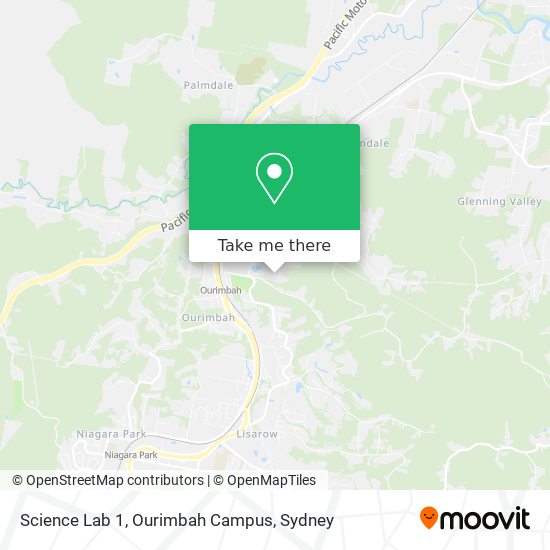 Science Lab 1, Ourimbah Campus map
