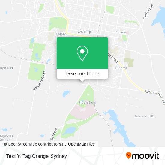 Test 'n' Tag Orange map