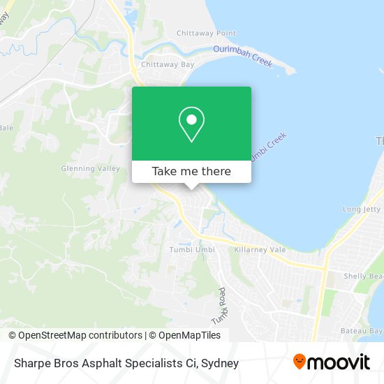 Sharpe Bros Asphalt Specialists Ci map