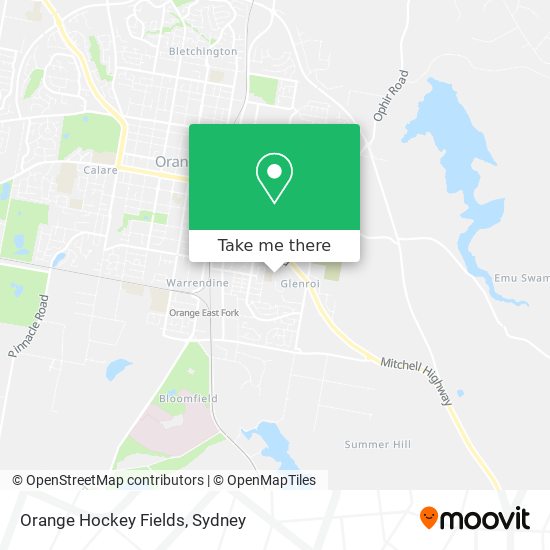 Orange Hockey Fields map