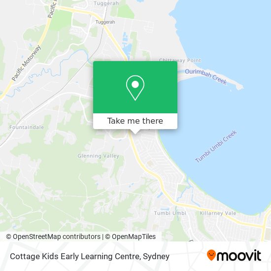 Mapa Cottage Kids Early Learning Centre