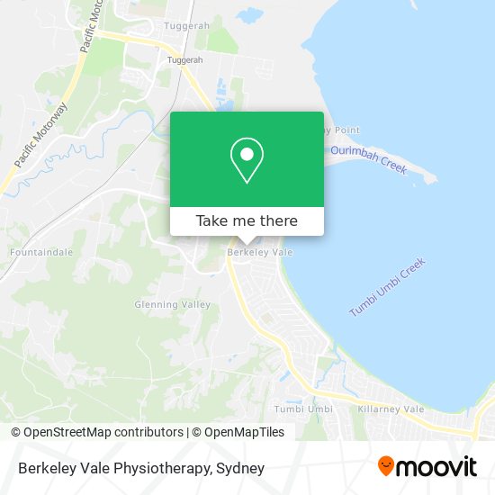 Berkeley Vale Physiotherapy map